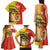 Senegal Independence Day Family Matching Tank Maxi Dress and Hawaiian Shirt Lion With Baobab