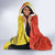 Senegal Independence Day Hooded Blanket Lion With Baobab