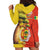 Senegal Independence Day Hoodie Dress Lion With Baobab