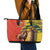 Senegal Independence Day Leather Tote Bag Lion With Baobab