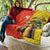 Senegal Independence Day Quilt Lion With Baobab