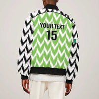 Custom Nigeria Football Bomber Jacket Go Champions Super Eagles