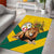 Togo Independence Day Area Rug Lion With Coat Of Arms Kente Pattern