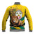 Togo Independence Day Baseball Jacket Lion With Coat Of Arms Kente Pattern