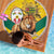 Togo Independence Day Beach Blanket Lion With Coat Of Arms Kente Pattern