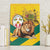 Togo Independence Day Canvas Wall Art Lion With Coat Of Arms Kente Pattern