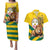 Togo Independence Day Couples Matching Puletasi and Hawaiian Shirt Lion With Coat Of Arms Kente Pattern