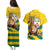 Togo Independence Day Couples Matching Puletasi and Hawaiian Shirt Lion With Coat Of Arms Kente Pattern