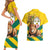 Togo Independence Day Couples Matching Short Sleeve Bodycon Dress and Hawaiian Shirt Lion With Coat Of Arms Kente Pattern