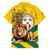 Togo Independence Day Family Matching Long Sleeve Bodycon Dress and Hawaiian Shirt Lion With Coat Of Arms Kente Pattern