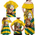 Togo Independence Day Family Matching Off Shoulder Maxi Dress and Hawaiian Shirt Lion With Coat Of Arms Kente Pattern