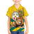 Togo Independence Day Family Matching Off Shoulder Maxi Dress and Hawaiian Shirt Lion With Coat Of Arms Kente Pattern