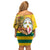 Togo Independence Day Family Matching Off Shoulder Short Dress and Hawaiian Shirt Lion With Coat Of Arms Kente Pattern