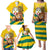 Togo Independence Day Family Matching Puletasi and Hawaiian Shirt Lion With Coat Of Arms Kente Pattern