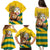 Togo Independence Day Family Matching Puletasi and Hawaiian Shirt Lion With Coat Of Arms Kente Pattern