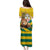 Togo Independence Day Family Matching Puletasi and Hawaiian Shirt Lion With Coat Of Arms Kente Pattern