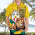 Togo Independence Day Hawaiian Shirt Lion With Coat Of Arms Kente Pattern