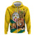 Togo Independence Day Hoodie Lion With Coat Of Arms Kente Pattern