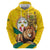 Togo Independence Day Hoodie Lion With Coat Of Arms Kente Pattern