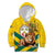 Togo Independence Day Kid Hoodie Lion With Coat Of Arms Kente Pattern