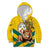 Togo Independence Day Kid Hoodie Lion With Coat Of Arms Kente Pattern