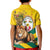 Togo Independence Day Kid Polo Shirt Lion With Coat Of Arms Kente Pattern