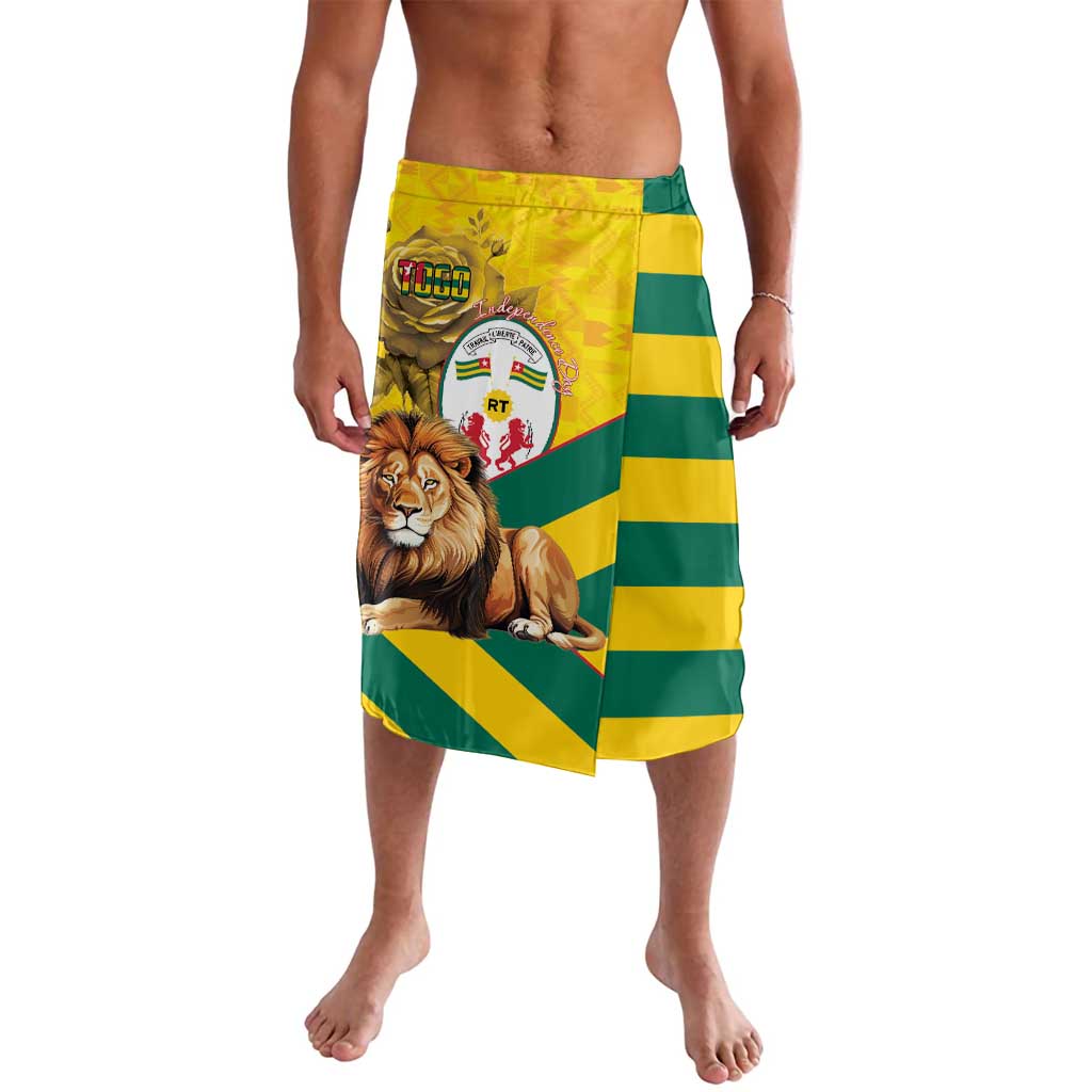 Togo Independence Day Lavalava Lion With Coat Of Arms Kente Pattern