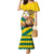 Togo Independence Day Mermaid Dress Lion With Coat Of Arms Kente Pattern