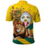 Togo Independence Day Polo Shirt Lion With Coat Of Arms Kente Pattern