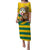 Togo Independence Day Puletasi Lion With Coat Of Arms Kente Pattern