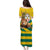 Togo Independence Day Puletasi Lion With Coat Of Arms Kente Pattern