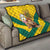 Togo Independence Day Quilt Lion With Coat Of Arms Kente Pattern