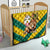 Togo Independence Day Quilt Lion With Coat Of Arms Kente Pattern