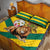 Togo Independence Day Quilt Bed Set Lion With Coat Of Arms Kente Pattern