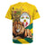 Togo Independence Day Rugby Jersey Lion With Coat Of Arms Kente Pattern