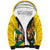 Togo Independence Day Sherpa Hoodie Lion With Coat Of Arms Kente Pattern