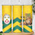 Togo Independence Day Skinny Tumbler Lion With Coat Of Arms Kente Pattern