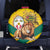 Togo Independence Day Spare Tire Cover Lion With Coat Of Arms Kente Pattern