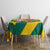 Togo Independence Day Tablecloth Lion With Coat Of Arms Kente Pattern