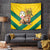 Togo Independence Day Tapestry Lion With Coat Of Arms Kente Pattern