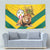 Togo Independence Day Tapestry Lion With Coat Of Arms Kente Pattern