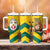 Togo Independence Day Tumbler With Handle Lion With Coat Of Arms Kente Pattern