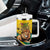 Togo Independence Day Tumbler With Handle Lion With Coat Of Arms Kente Pattern