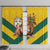 Togo Independence Day Window Curtain Lion With Coat Of Arms Kente Pattern