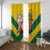 Togo Independence Day Window Curtain Lion With Coat Of Arms Kente Pattern