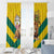 Togo Independence Day Window Curtain Lion With Coat Of Arms Kente Pattern