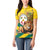 Togo Independence Day Women Polo Shirt Lion With Coat Of Arms Kente Pattern