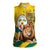 Togo Independence Day Women Sleeveless Polo Shirt Lion With Coat Of Arms Kente Pattern