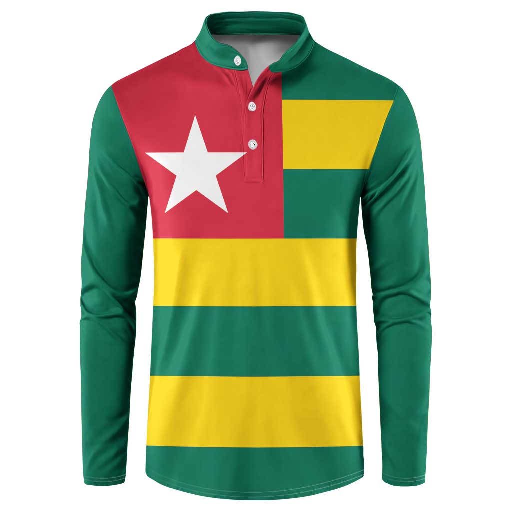 Togo Country Flag Button Sweatshirt Togolese Independence