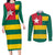 Togo Country Flag Couples Matching Long Sleeve Bodycon Dress and Long Sleeve Button Shirt Togolese Independence